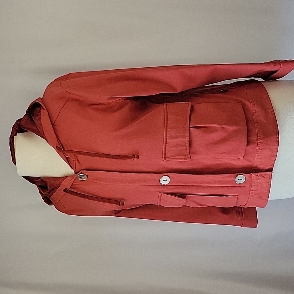 Prana Lightweight Hooded Jacket Terra Cotta Size Large - Picture 2 of 12